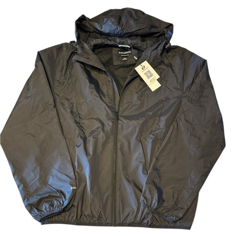 Rokka & Rolla Men's Lightweight Packable Windbreaker Jacket - M